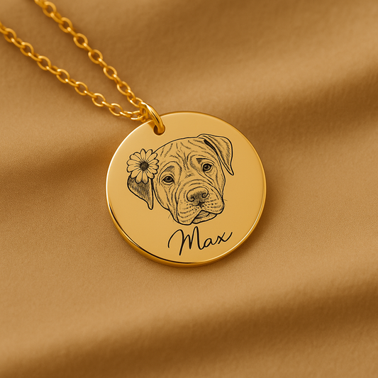 Pet Portrait Necklace